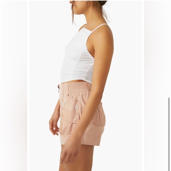 FP Movement Free People Women's Shirr Enough Tank Top - White Size Large - Picture 8 of 8